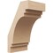 Ekena Millwork 5-inch W x 6-inch D x 10-inch H Pescadero Rough Cedar Woodgrain TimberThane Knee Brace, Primed BRCUR05X06X10PECRCPR - alternate 1